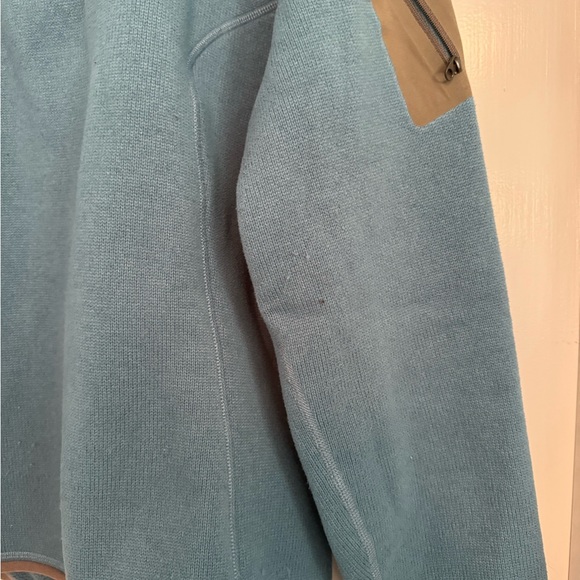 Arc’teryx Women’s Blue Polartech Fleece, Partial Zip, Sz Large - Picture 2 of 4
